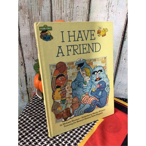 1981 Sesame Street Book “I Have A Friend” Jim Henson’s Muppets 😽 - Picture 7 of 13